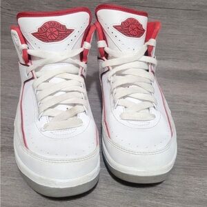 Jordan Kids Sneakers in White and Red